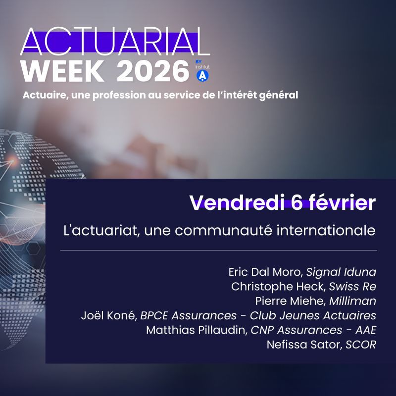 Actuarial Week 2026 by Institut des Actuaires, panel poster
