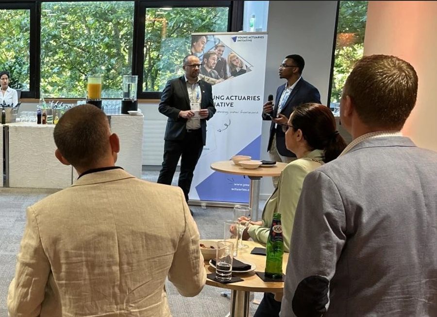 Welcome reception guests at the European Congress of Actuaries 2026
